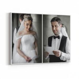 2 Photo Collage Landscape Canvas