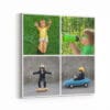 4 Photo Collage Square Canvas