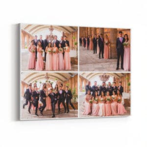 4 Photo Collage Landscape Canvas