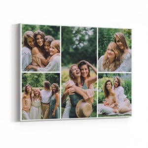5 Photo Collage Landscape Canvas