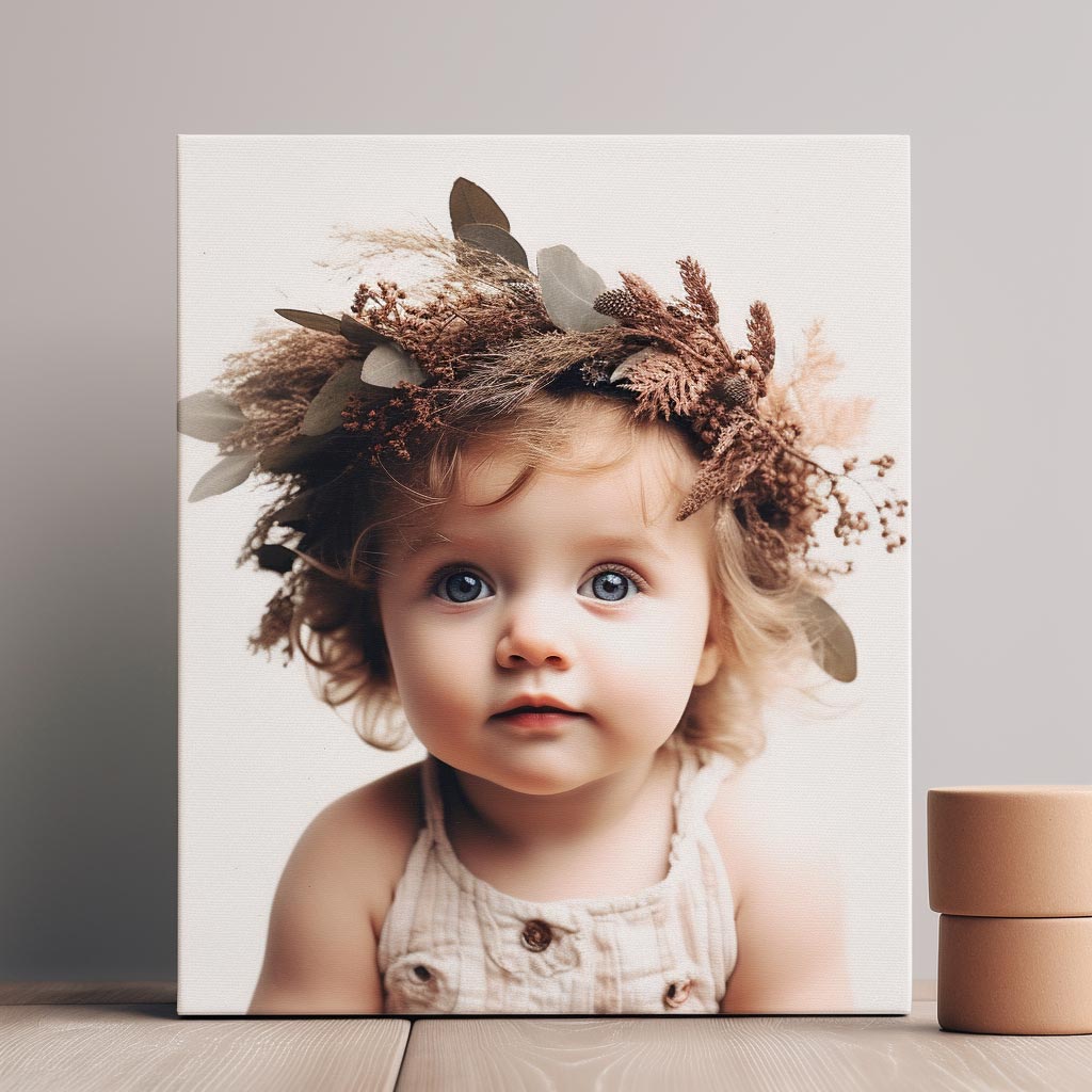 Square canvas photo print